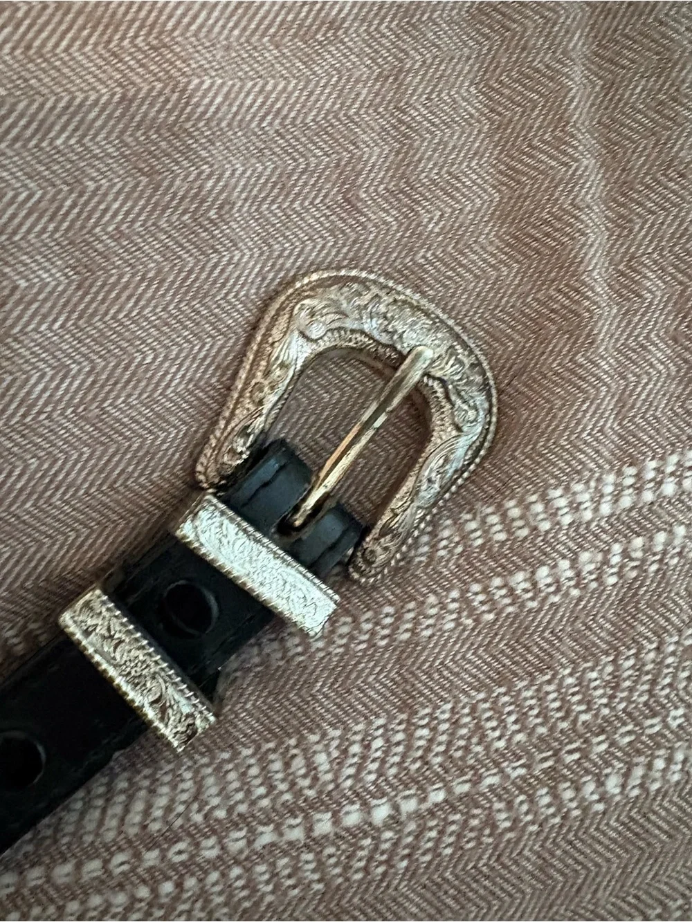 N/A black leather